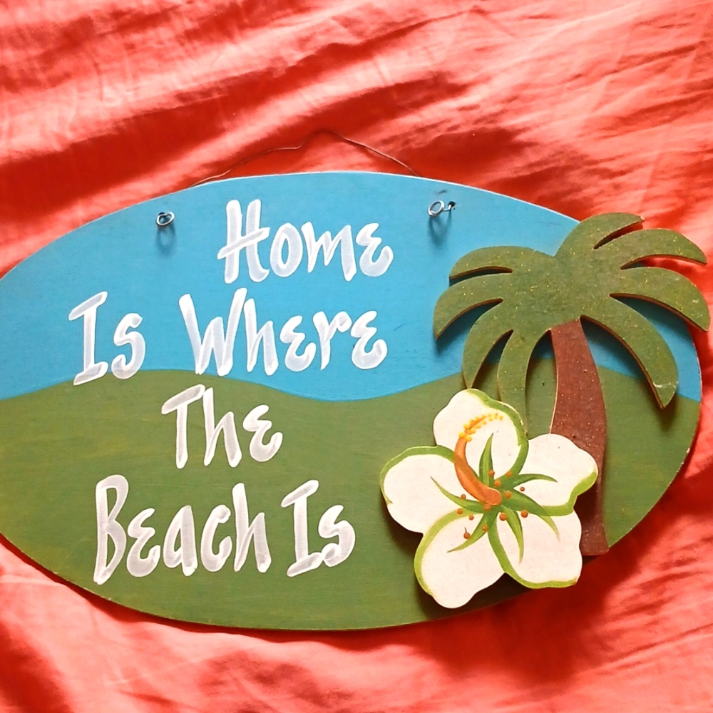 Beach sign